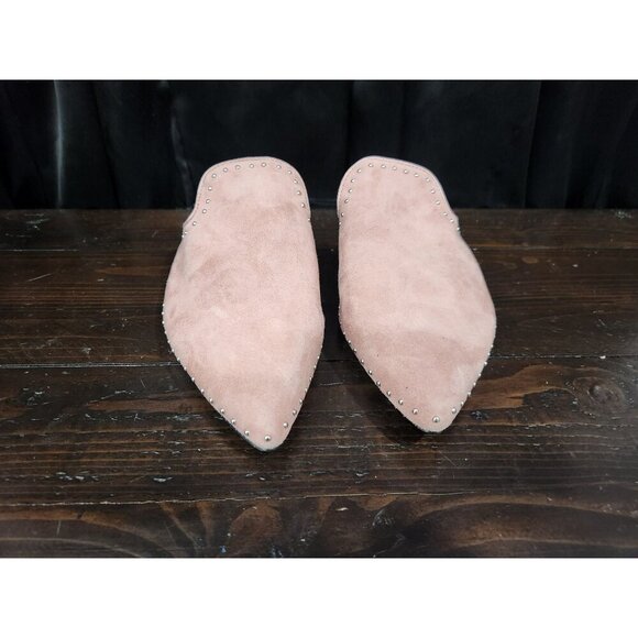 Rebecca Minkoff Chamille Pink/Mauve Studded Suede Mule/Sz. 9.5M, NWOB - Picture 5 of 9